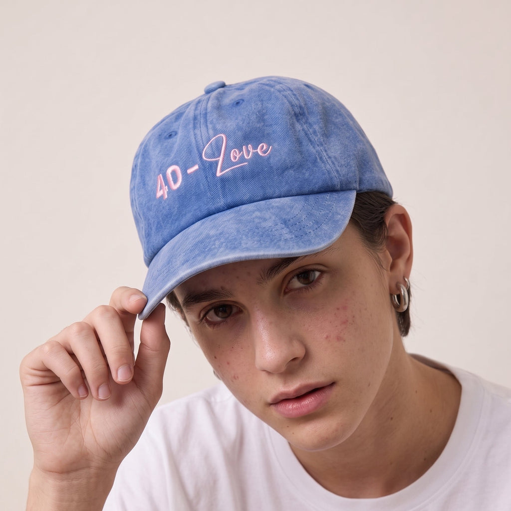 40-LOVE Blue Cap