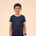 Kids Navy Cotton Ringer Tee