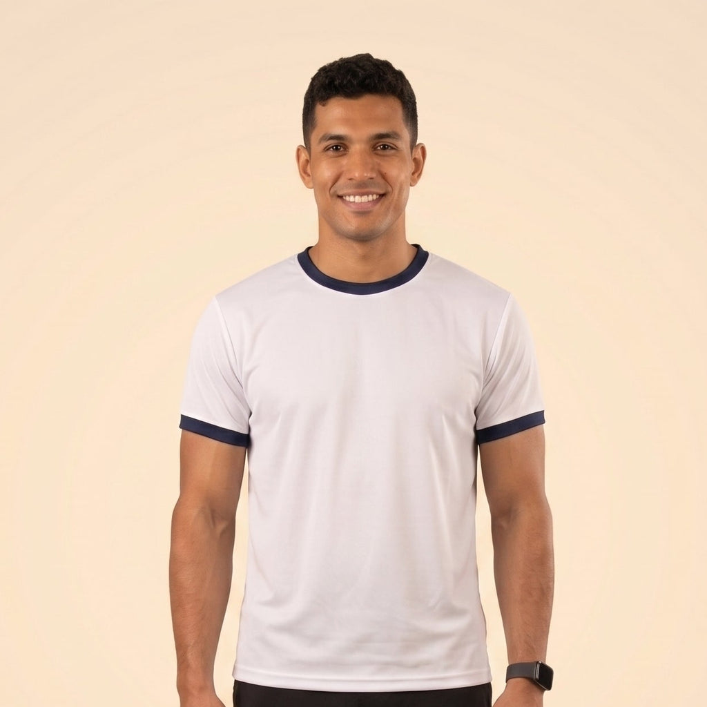 White Ringer Tee