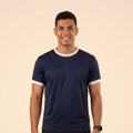Navy Ringer Tee